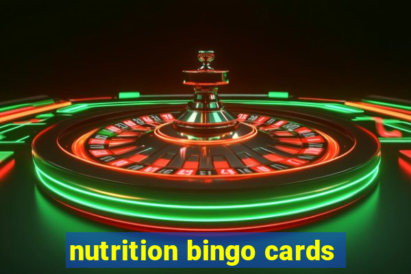 nutrition bingo cards