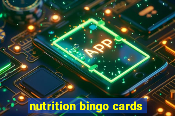 nutrition bingo cards