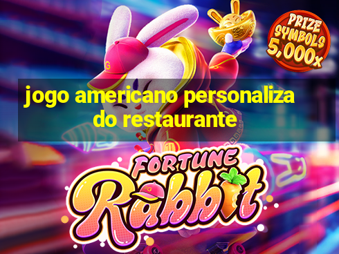 jogo americano personalizado restaurante