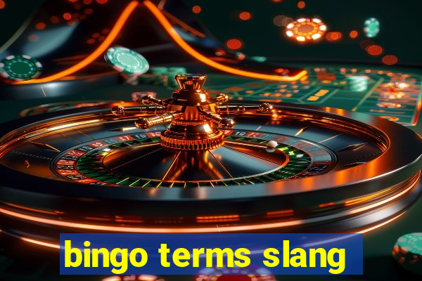 bingo terms slang