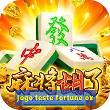 jogo teste fortune ox