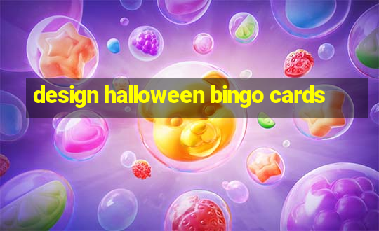 design halloween bingo cards