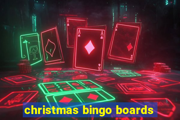 christmas bingo boards