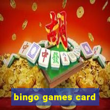 bingo games card