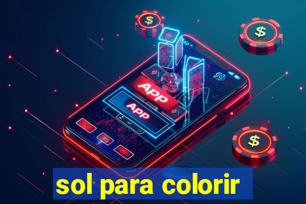 sol para colorir