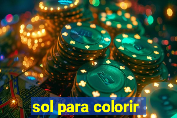 sol para colorir