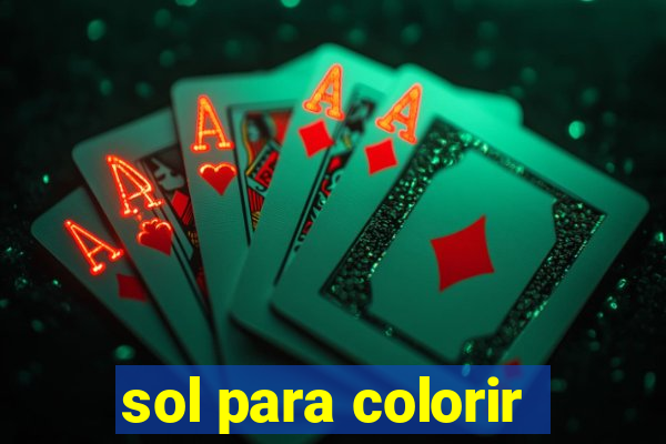 sol para colorir