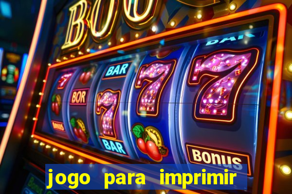 jogo para imprimir e montar