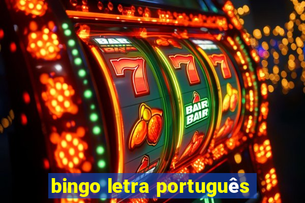 bingo letra português