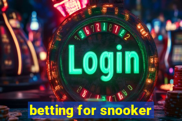 betting for snooker