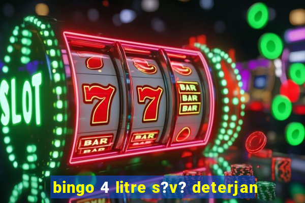 bingo 4 litre s?v? deterjan