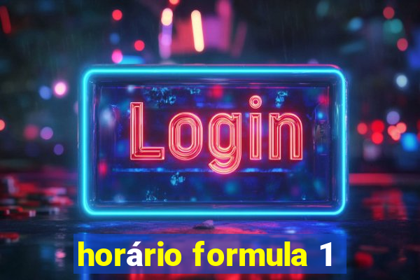 horário formula 1