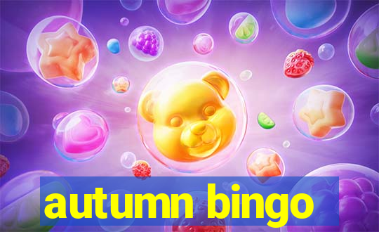 autumn bingo