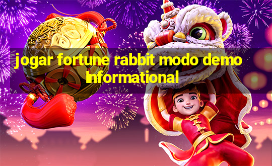 jogar fortune rabbit modo demoInformational