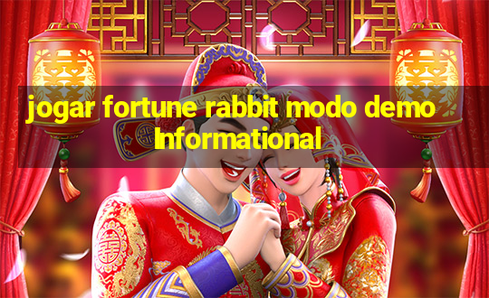 jogar fortune rabbit modo demoInformational