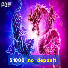 $1000 no deposit bonus casino