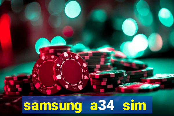 samsung a34 sim card slot