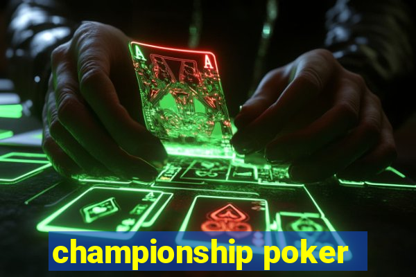 championship poker