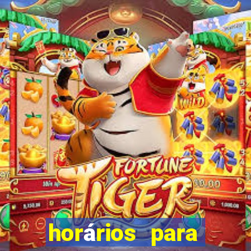 horários para ganhar no fortune tiger