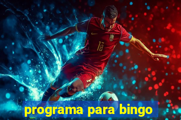 programa para bingo