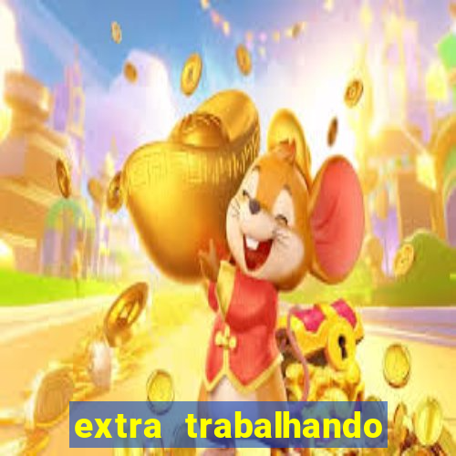 extra trabalhando em casa