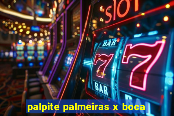 palpite palmeiras x boca