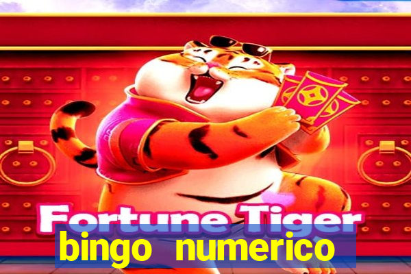 bingo numerico educa??o infantil