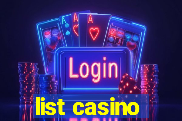 list casino