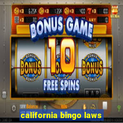 california bingo laws