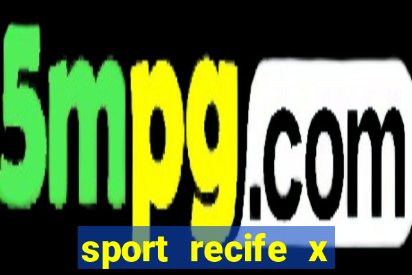 sport recife x america mg