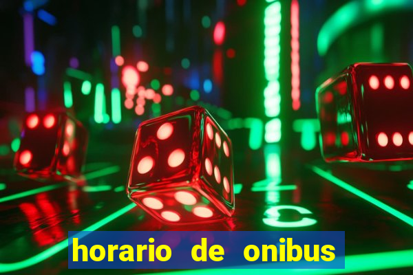 horario de onibus passaro marrom