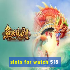 slots for watch 518