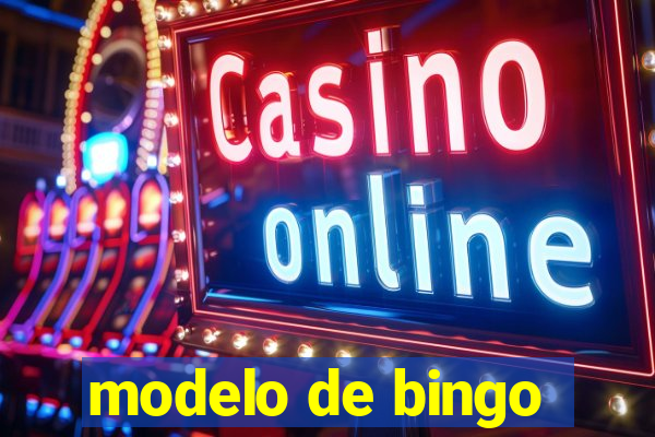 modelo de bingo