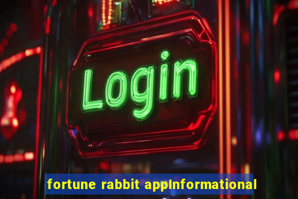 fortune rabbit appInformational