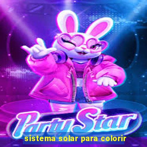 sistema solar para colorir