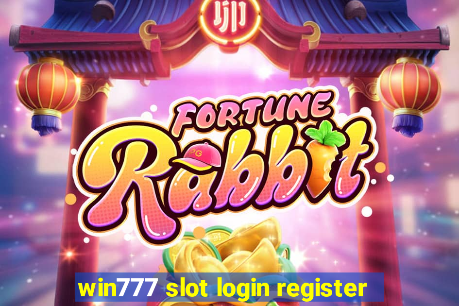 win777 slot login register