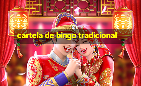 cartela de bingo tradicional