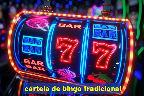 cartela de bingo tradicional