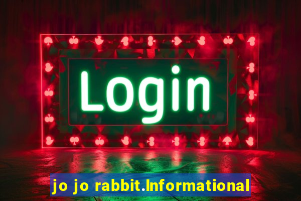 jo jo rabbit.Informational