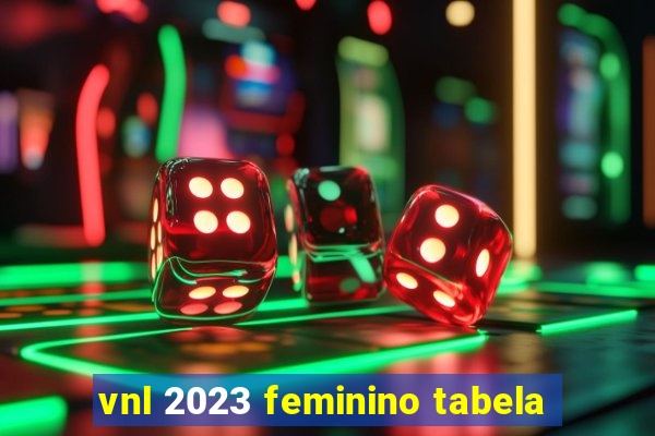 vnl 2023 feminino tabela