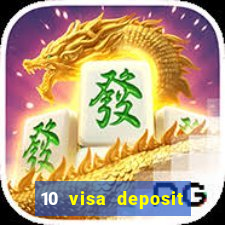 10 visa deposit casinos australia