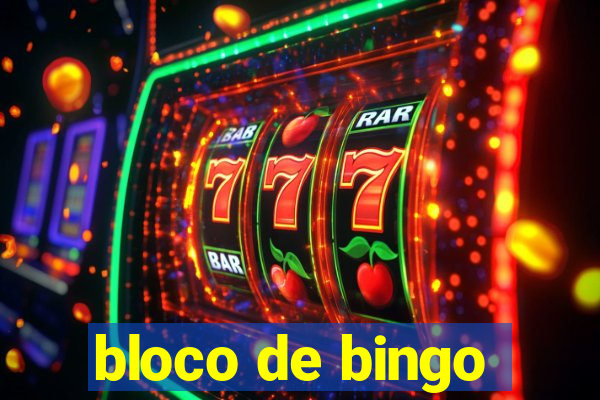 bloco de bingo