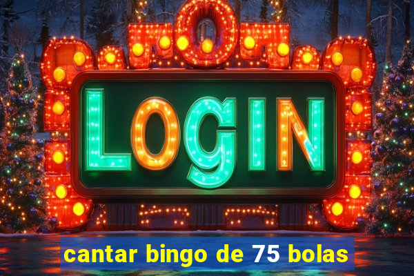 cantar bingo de 75 bolas