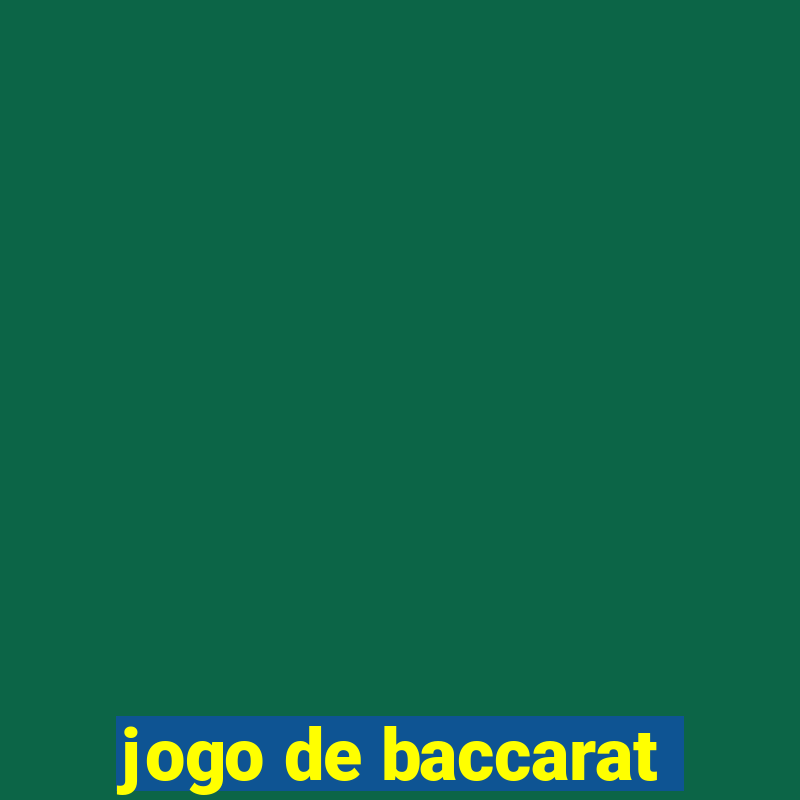 jogo de baccarat