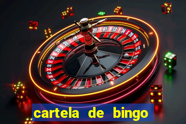 cartela de bingo para educa??o infantil