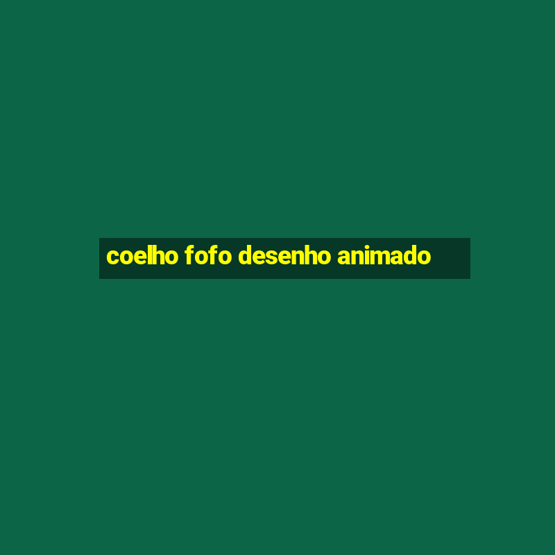 coelho fofo desenho animado