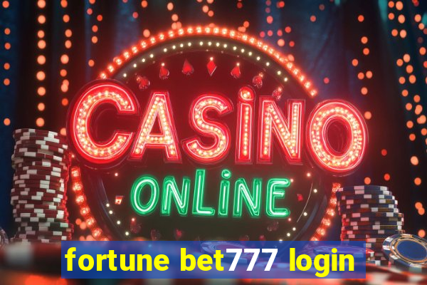 fortune bet777 login