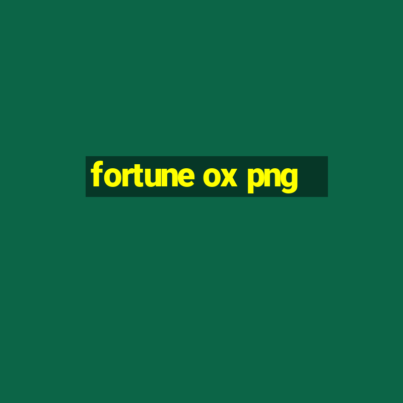 fortune ox png