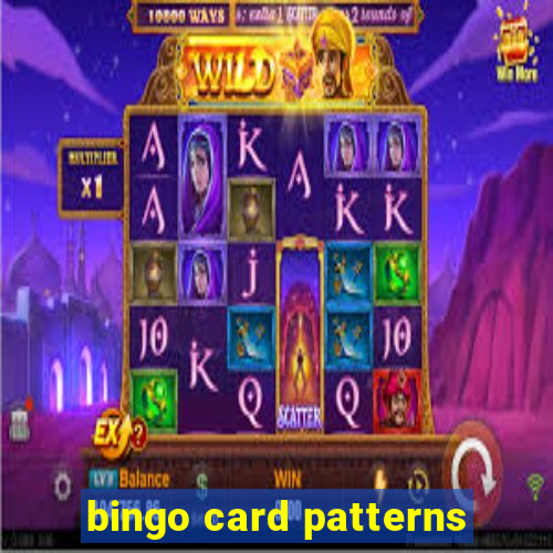 bingo card patterns