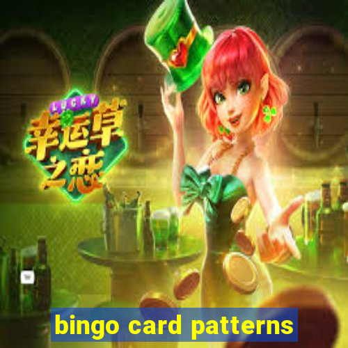 bingo card patterns